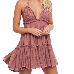 Free People Mauve Mini Dress